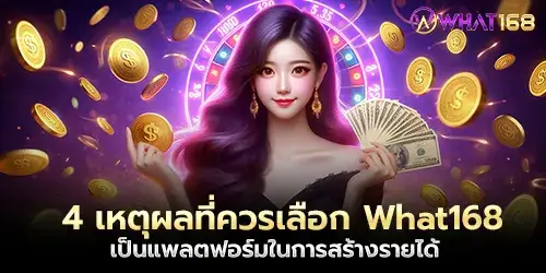 4 เหตุผลที่ควรเลือก What168 เป็นแพลตฟอร์มในการสร้างรายได้
